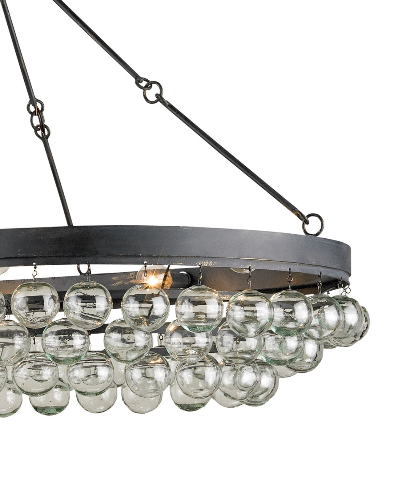 Balthazar Glass Oval Chandelier